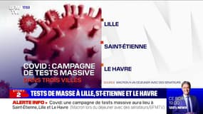 Une campagne de tests massive va être expérimentée à Lille, Saint-Étienne et au Havre