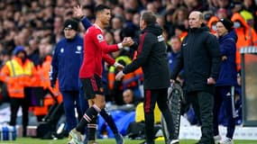 Cristiano RONALDO et Ralf RANGNICK le 20 février 2022