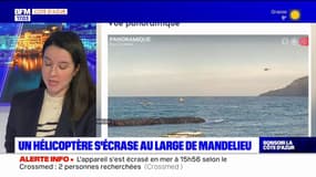 Mandelieu-la-Napoule: un hélicoptère s'écrase en mer, deux personnes recherchées