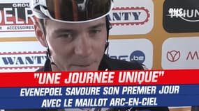 Cyclisme : "Une journée unique", Evenepoel savoure son premier jour en arc-en-ciel