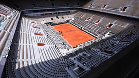 Le court Philippe-Chatrier de Roland-Garros, le 19 mai 2025