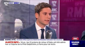 Coronavirus: Gabriel Attal juge "gravissimes" les propos de Marine Le Pen