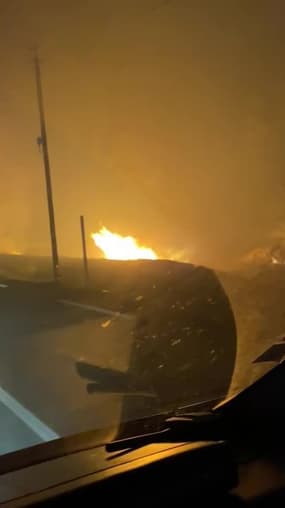 Incendie Route entre La Môle et Gassin - Témoins BFMTV