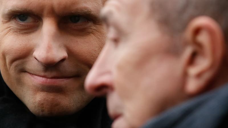 Emmanuel Macron et Gérard Collomb le 7 janvier 2018 à Paris.