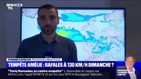 Tempête Amélie: des rafales jusqu'à 130 km/h attendues localement dimanche sur la façade Atlantique