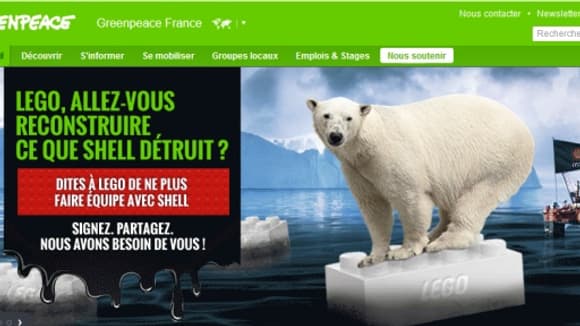 Quand Greenpeace conteste l'alliance de Lego avec Shell.