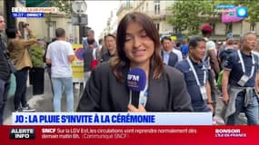 JO 2024: la pluie s’invite à la cérémonie d’ouverture à Paris