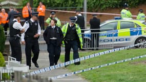 Le quartier de Woolwich dans le sud de Londres bouclé par la police à la suite du meurtre d'un soldat britannique.