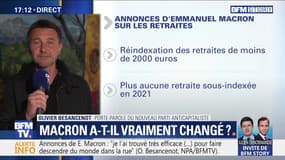 Annonces d’Emmanuel Macron: "Sur le fond, il n’y a rien", Olivier Besancenot