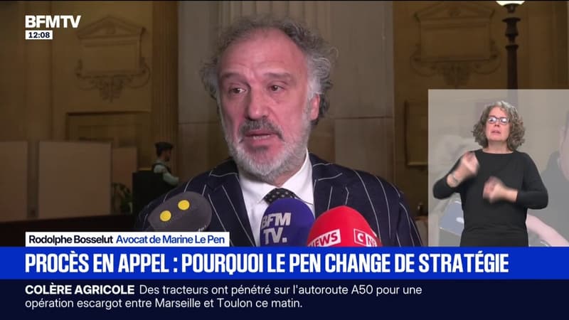 Procès en appel du RN: l'avocat de Marine Le Pen défend "une pratique parlementaire autorisée"