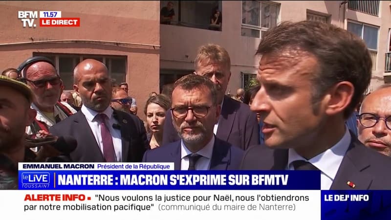 Emmanuel Macron sur la mort de Nahel, tué par un policier à Nanterre: 