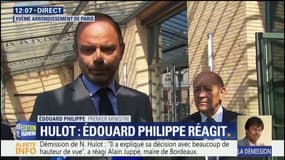Édouard Philippe fera "des suggestions" au Président "dans les jours qui viennent" pour remplacer Hulot