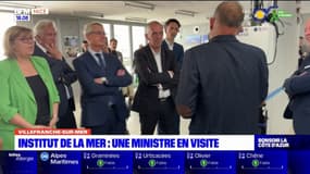 Côte d'Azur: Sylvie Retailleau en visite à l'Institut de la mer