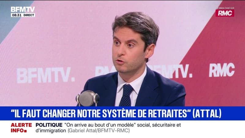 Gabriel Attal: "Je propose avec le parti Renaissance un nouveau système des retraites"