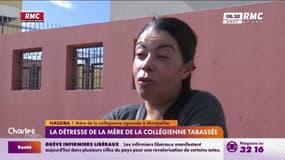 La détresse de la mère de la collégienne tabassée