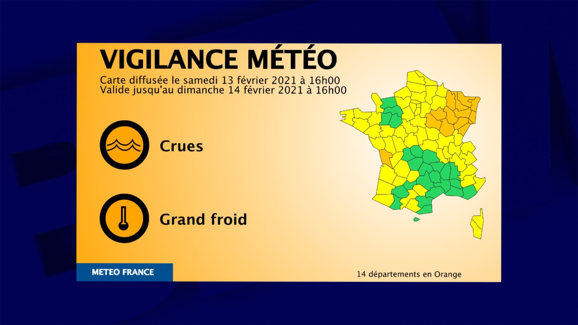 13 départements en vigilance orange pour "grand froid", la Charente