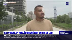 Hauts-de-Seine : le témoignage de Virgile, 24 ans, aveuglé par un tir de LBD