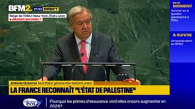 "La création d'un Etat palestinien est un droit et non une faveur", affirme le Secrétaire général des Nations unies
