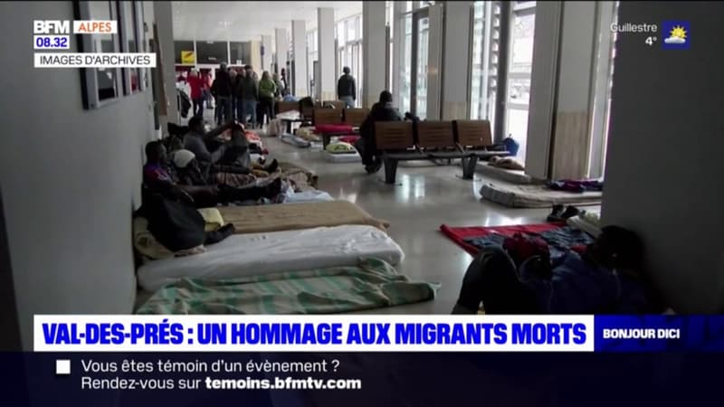 Val-des-Prés : un hommage aux migrants morts