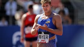 Kevin Mayer lors des championnats de France d'athlétisme, le 29 juillet 2023.