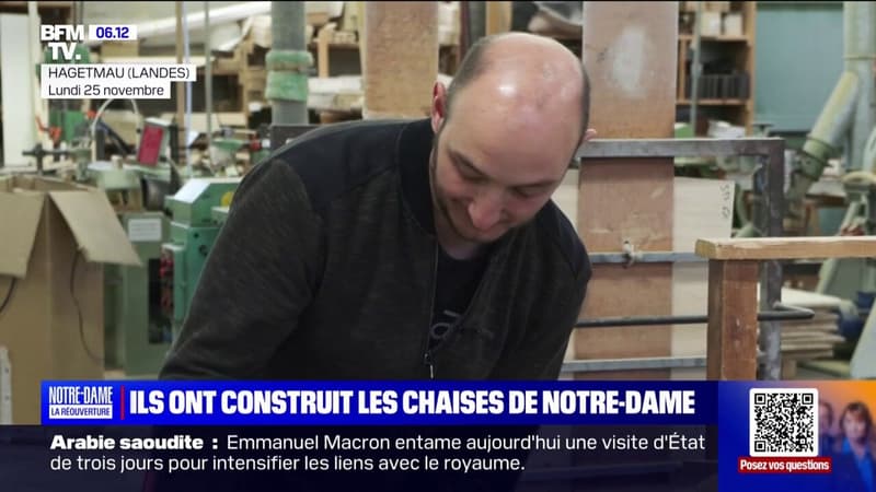 Artisans, designeuse... Ils ont construit les chaises de la cathédrale Notre-Dame