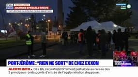 Grève du 7 mars: les salariés mobilisés chez ExxonMobil en Normandie