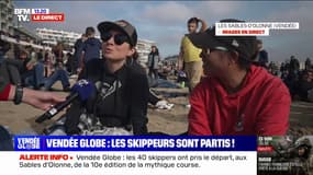 "Il y a beaucoup d'émotions": le public et l'ambiance au rendez-vous pour la 10e édition du Vendée Globe