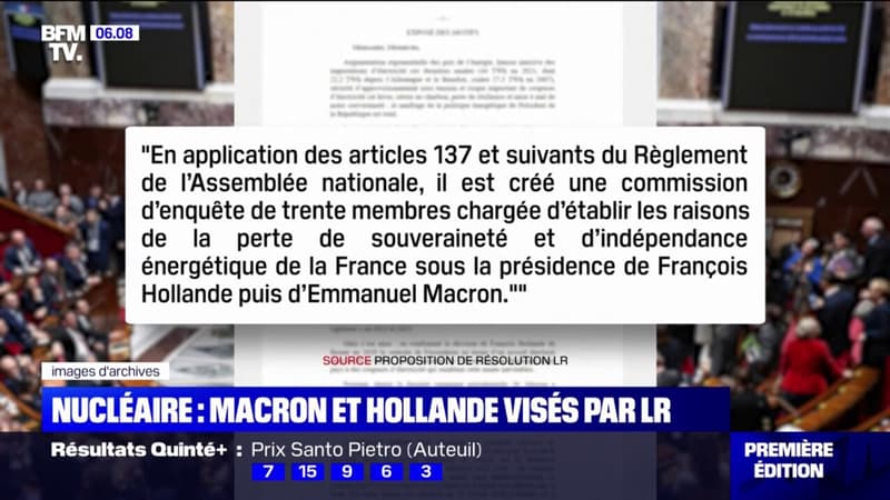 Nucléaire: les quinquennats de François Hollande et Emmanuel Macron visés par Les Républicains