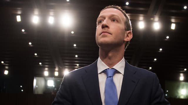 Mark Zuckerberg le 10 avril, devant le Sénat américain.