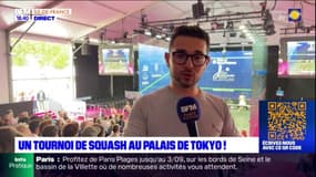 Paris: un tournoi de squash au palais de Tokyo