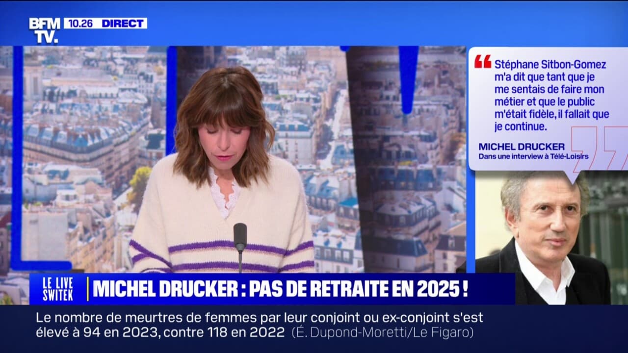 Michel Drucker ne prendra pas sa retraite en 2025