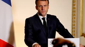 Emmanuel Macron à un meeting à la préfecture d'Epernay, le 14 novembre 2019