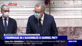 "La vie d'un professeur est sacrée": Richard Ferrand demande une minute de silence dans l'hémicycle en hommage à Samuel Paty