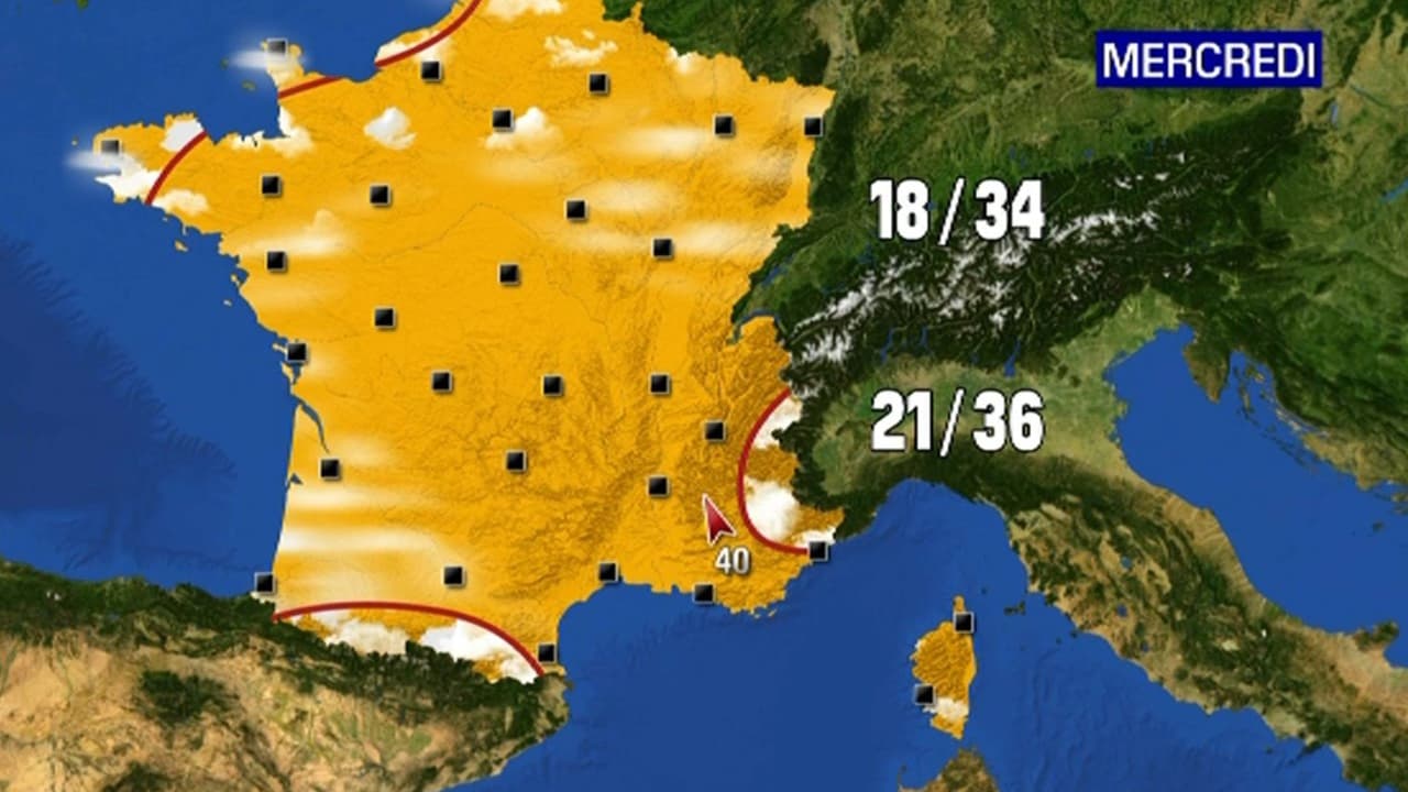 La météo du mercredi 3 août 2022 La météo du mercredi 3 août 2022