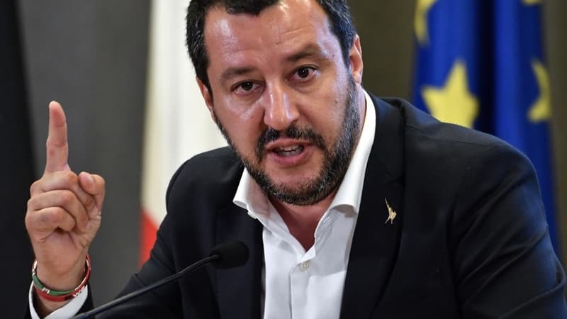 Le vice-président du conseil et ministre de l'Intérieur italien, Matteo Salvini.