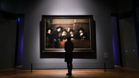 Une toile de Rembrandt - Image d'illustration