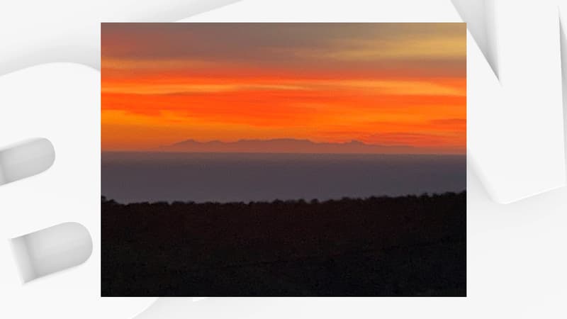 La Corse était visible depuis la Côte d'Azur ce lundi matin.