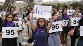 Le rassemblement du collectif "Nous toutes", le dimanche 1er septembre, pour dénoncer les féminicides depuis le début de l'année 2019.