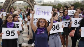 Le rassemblement du collectif "Nous toutes", le dimanche 1er septembre, pour dénoncer les féminicides depuis le début de l'année 2019.