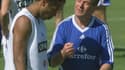 Roger Lemerre et Thierry Henry, lors de la préparation de l'Euro 2000