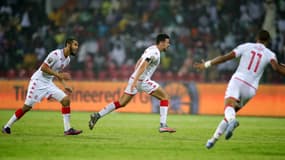 Youssef Msakni, buteur pour la Tunisie face au Nigeria.