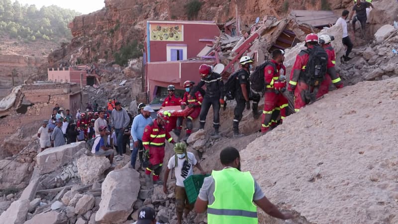 Des secouristes internationaux à Imi N'Tala, le 11 septembre 2023, après le tremblement de terre qui a frappé le Maroc (image d'illustration).