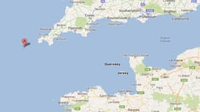 C'est au large des îles Scilly, au sud-ouest des Cournailles britanniques, qu'ont disparu les deux marins français (Carte de situation).
