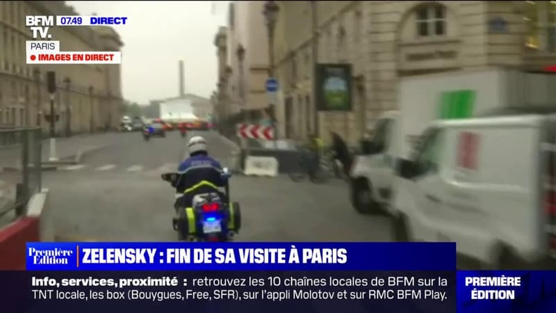 Volodymyr Zelensky s'apprête à quitter Paris