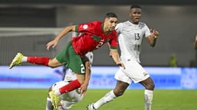 Achraf Hakimi lors de Maroc-Afrique du Sud (0-2, CAN), le 30 janvier 2024