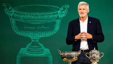 Gilles Moretton lors du tirage au sort de Roland-Garros 2023