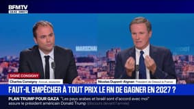 "Si la France en 2027, retombe dans un socialisme-macroniste, c'est la mort du pays", estime Nicolas Dupont-Aignan, président de Debout la France