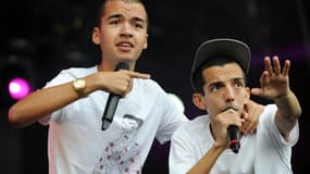 Bigflo et Oli au festival des Vieilles Charrues, le 18 juillet 2015.