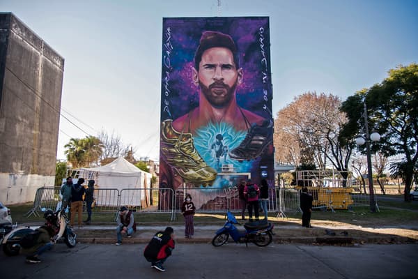 La fresque de Lionel Messi à Rosario