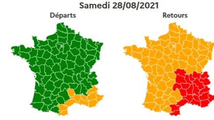 Ce samedi sera classé rouge dans le quart sud-est. Ce samedi sera classé rouge dans le quart sud-est.
